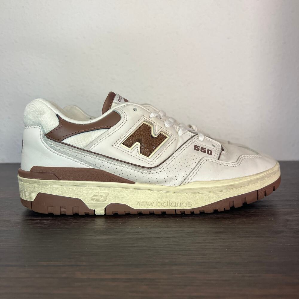 New Balance 550 Aimé Leon Dore Brown White Sneakers Mens 7.5